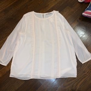 FINAL SALE LOFT white blouse